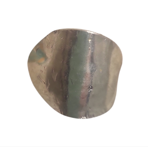 Silverplated Saddle Spoon Ring - Picture 3 of 6